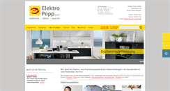 Desktop Screenshot of elektro-popp-gmbh.de