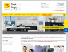 Tablet Screenshot of elektro-popp-gmbh.de